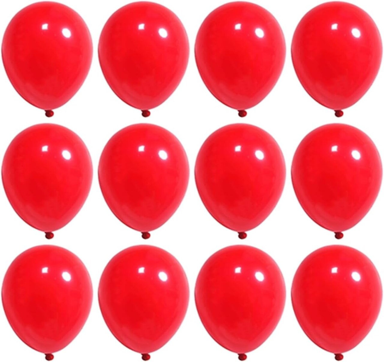 12 inch Red Latex Balloons, 60 pcs Thick Red Balloons for Party Decorations